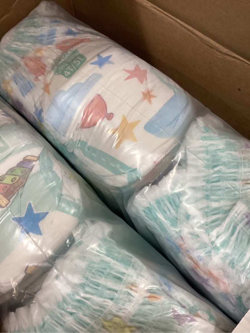 Condition photo showing New/Like New for Pampers Training Pants - Easy Ups Boys & Girls Bluey - Size 4T-5T, 104 Count, Children's Potty Underwear (Packaging May Vary) 4T-5T 104