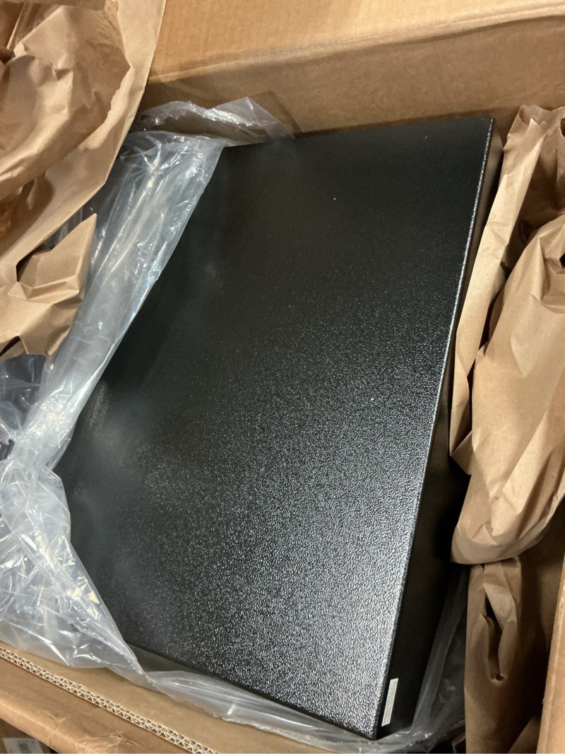 Condition photo showing Good Condition for amazon basics steel security safe and lock box with digital keypad, easy to use, removable shelf, secure cash, jewelry, documents, black, 1.2 cubic feet, 16.9-x-14.6-x-10.6-inches (wxdxh)