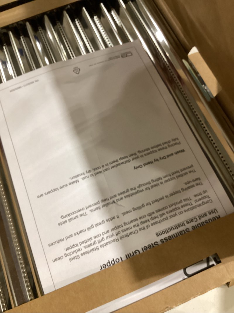 Condition photo showing Good Condition for Char-Broil Reusable Stainless Steel Toppers- 2 Pack