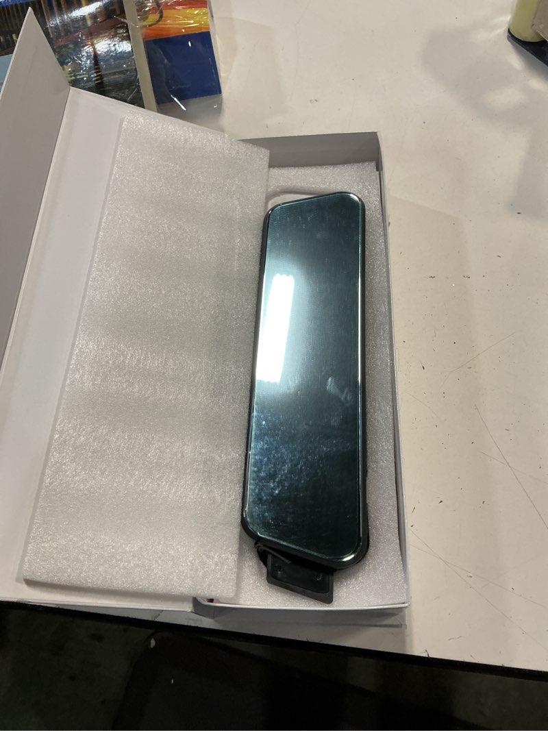 Condition photo showing New/Like New for podofo 9.66 inch 4k rear view mirror camera - ips touchscreen mirror dash cam front and rear - wifi & app control/night vision/loop recording/g-sensor / 24-hour parking monitor + backup camera