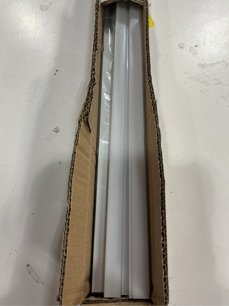 Condition photo showing Good Condition for Besseto Plaster-in LED Channel 6 Pack 3.3FT/1 Meter Trim Edge Tile LED Strip Aluminum Channel, Trimless Recessed Drywall Aluminum LED Profile with Milky Diffuser and End Caps 6PACK 3.3FT