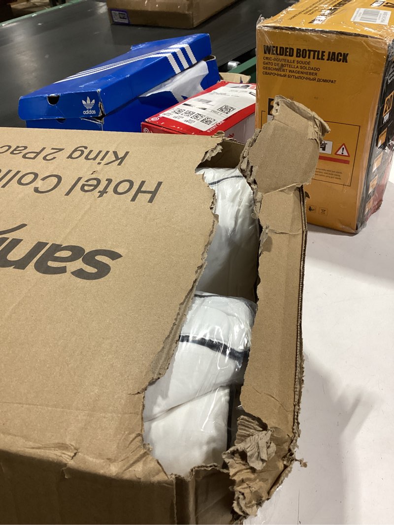 Condition photo showing Good Condition for Similar to Pacific Coast Goose Feather and Down Bed Pillows for Side and Back Sleepers, King Size Set of 2, 100% Organic Cotton Cover, Firm Pillows, Gusseted Pillows of Hotel Collection King (Pack of 2)