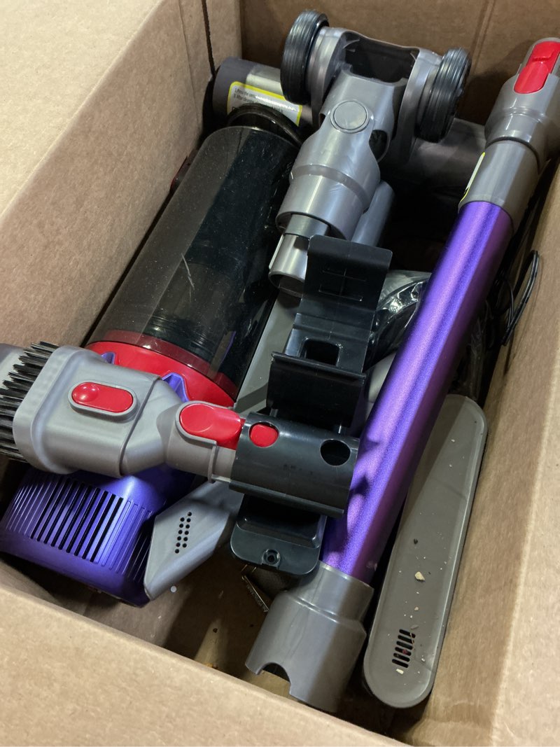 Condition photo showing As Is for hosaud cordless stick vacuum cleaner 45kpa strong suction 50mins lightweight for pet hair home hard floor