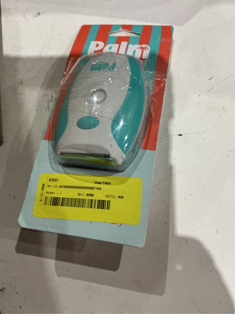 Condition photo showing As Is for palmperfect electric shaver, female electric shavers, battery operated, color and pattern may vary