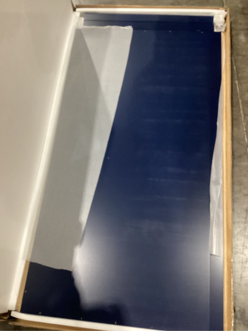 Condition photo showing Good Condition for north bloom premium washer dryer countertop 54" w x 27.5" d x 3.1" h, one solid base board laundry room topper with edge rails, washing machine top, painted finish, anti-slip feet (blue color)