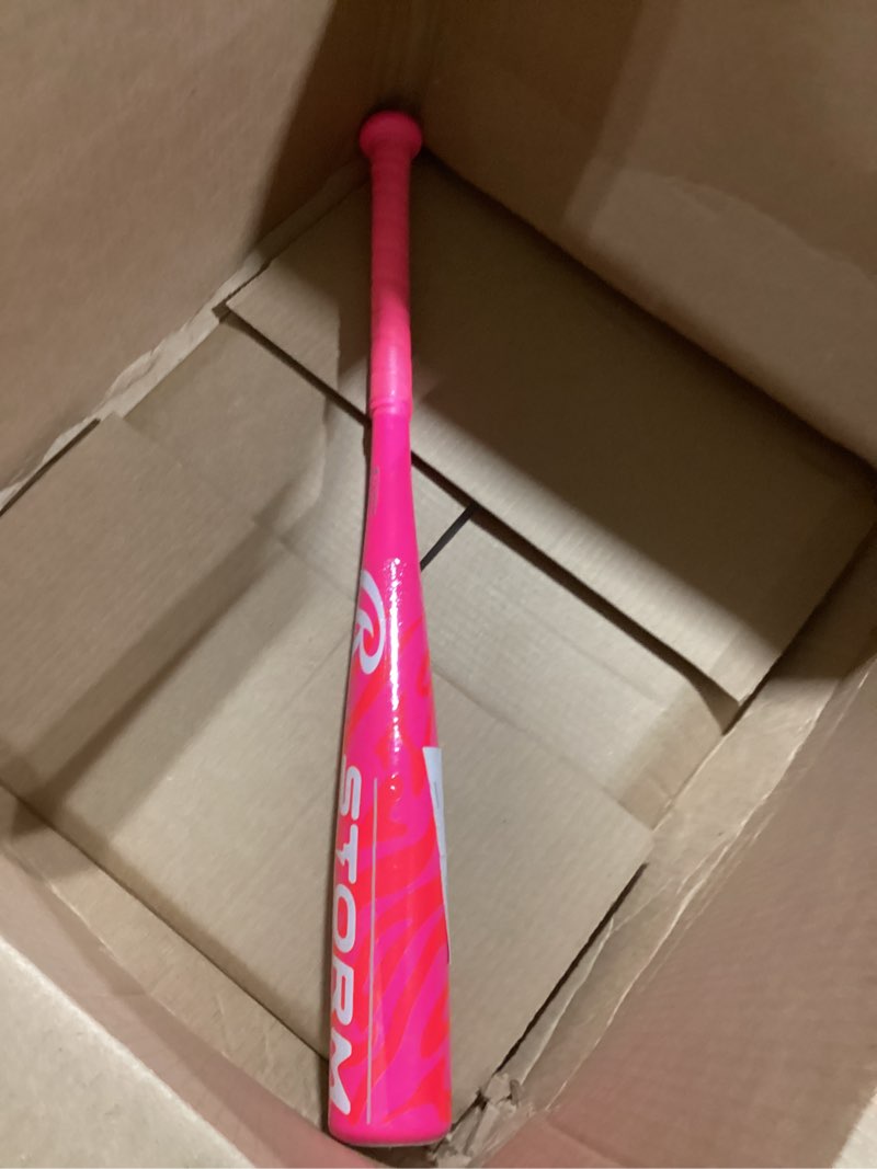 Condition photo showing Good Condition for rawlings | storm t-ball bat | usa softball & baseball | -12 drop | 1 pc. alloy 24 inch pink