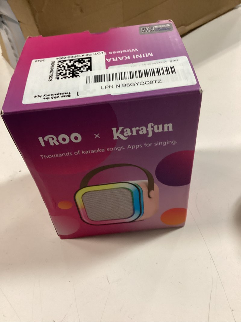 Condition photo showing New/Like New for Mini Karaoke Machine for Kids, 2026 TOP Toys Birthday Valentine's Day Gifts Ideas for Girls Ages 4, 5, 6, 7, 8, 9, 10, 12+ Years Old, Portable MP3 Player with 2 Wireless Mics for Family Home Party Purple
