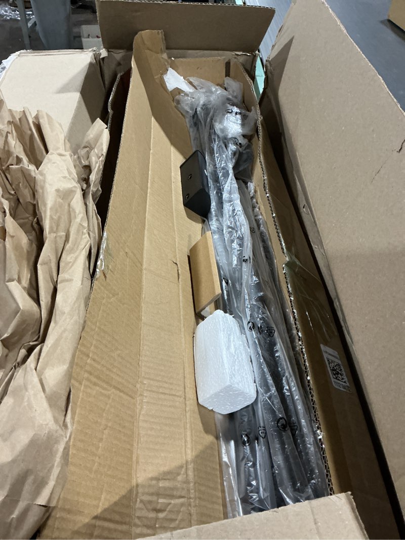 Condition photo showing As Is for 4 Inch Twin Bed Frame, Platform Bed Frames with Metal Gaskets, Anti-Slip Mattress Stopper, No Box Spring Needed, Heavy Duty Steel Slat Support, Round Corner Leg, Easy Assembly, Black Twin 4 Inch