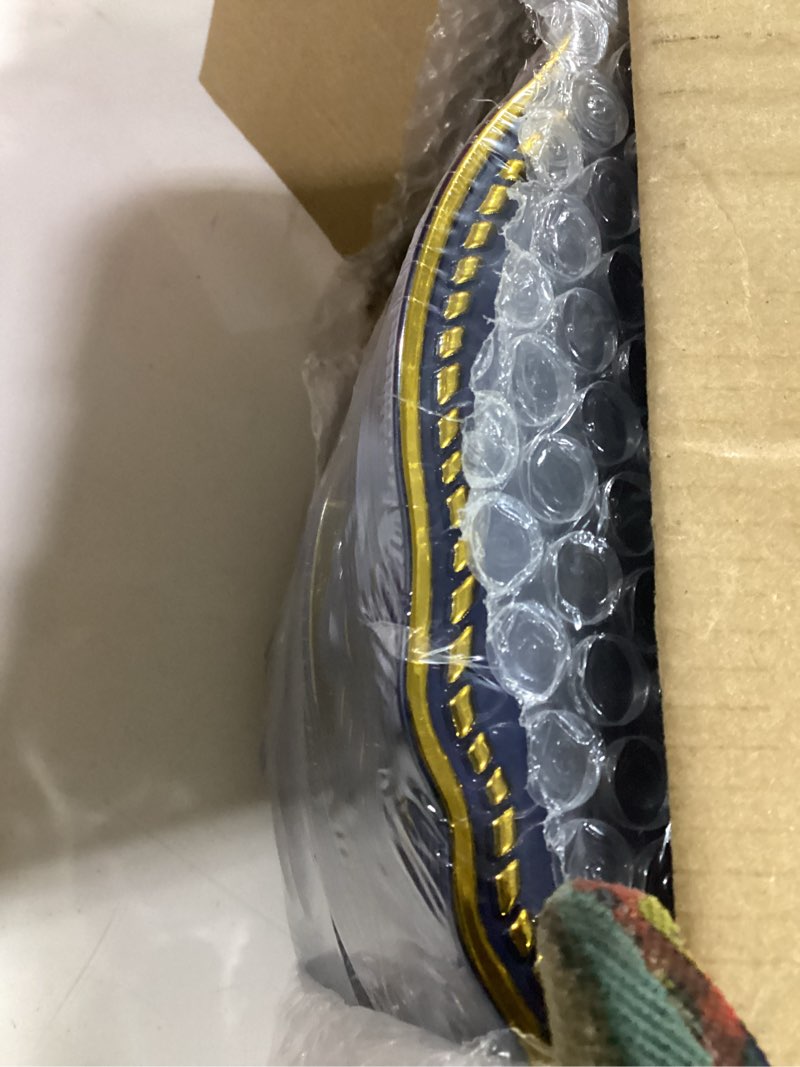 Condition photo showing New/Like New for hioasis 60pcs blue plastic plates - blue and gold disposable dinnerware with gold rim, heavy-duty, 10.25 inch, dinner plates for party & wedding blue and gold 10.25 inch