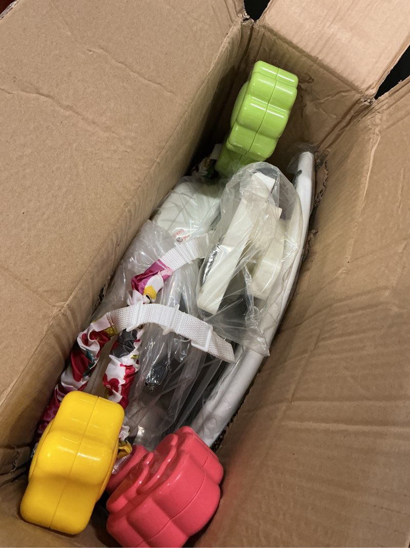 Condition photo showing New/Like New for Dream On Me Zany 2-in-1 Activity and Center Bouncer in Elephant Print