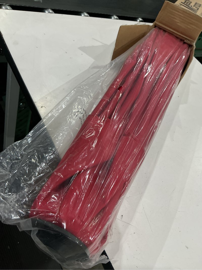 Condition photo showing Good Condition for mastercanopy 7.5ft patio umbrella with valance, crank & tilt, red | 6 ribs, uv & fade-resistant, waterproof, vented top – ideal for garden, deck, yard, pool red 7.5ft