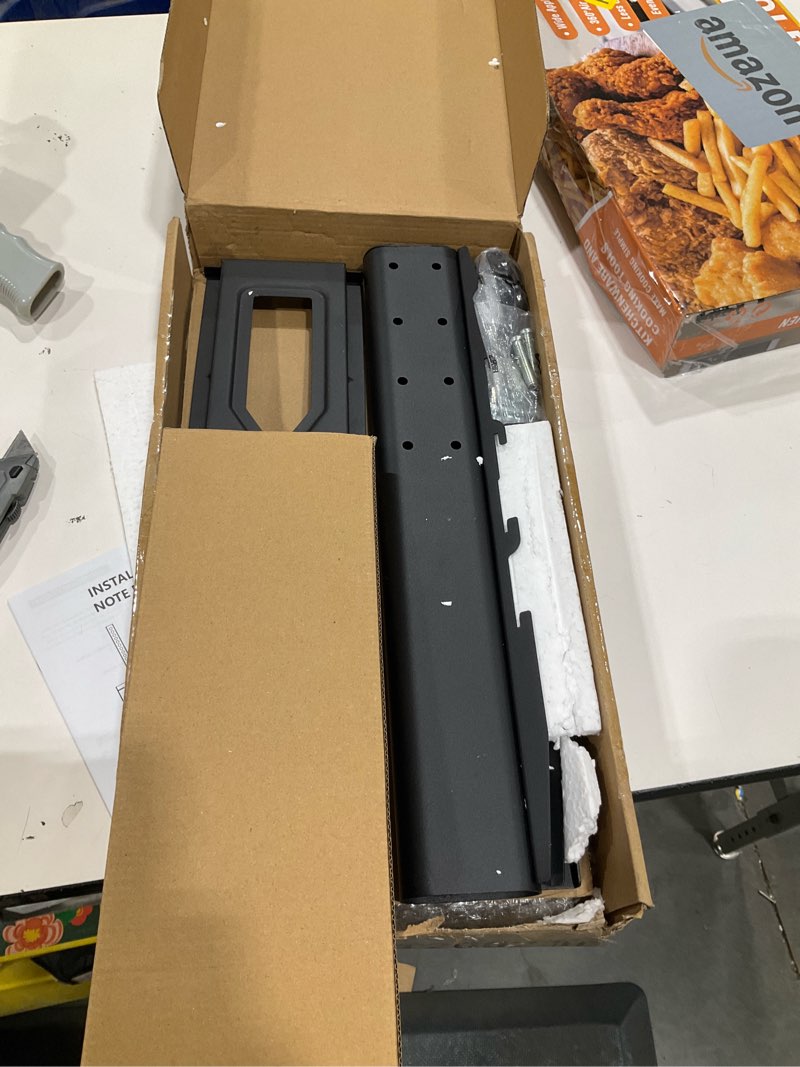 Condition photo showing Good Condition for rfiver universal swivel tv stand for 27-50 55 60 inch tvs, height adjustable table top tv stand mount hold up to 88 lbs, pedestal tv stands with tempered glass base, replacement tv mount stand 27-60 inch