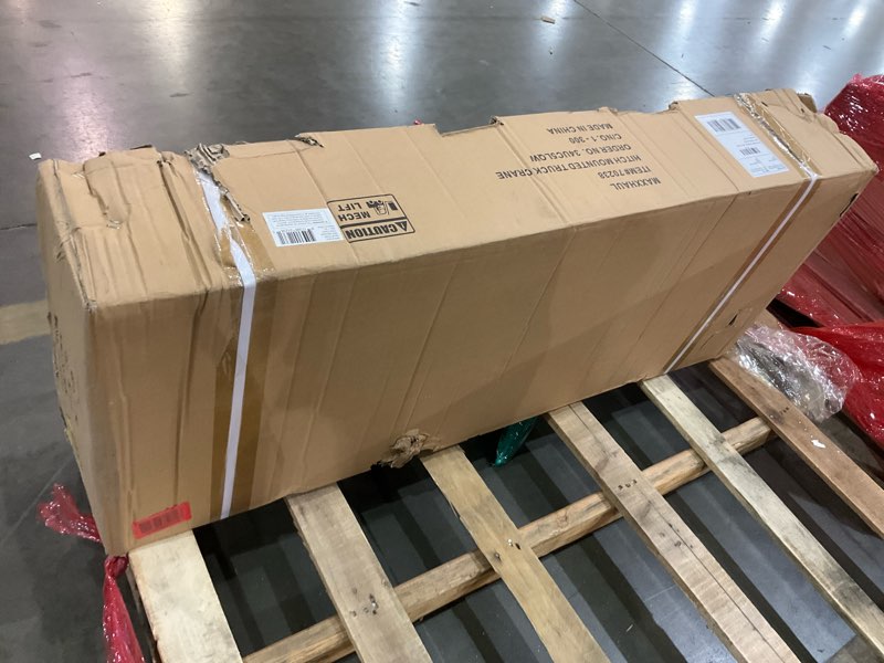 Condition photo showing Good Condition for maxxhaul 70238 hydraulic receiver hitch mounted crane – 1000 lb. capacity – portable swivel pickup truck hoist with 360° rotation and adjustable support legs – fits 2" class iii & iv hitches