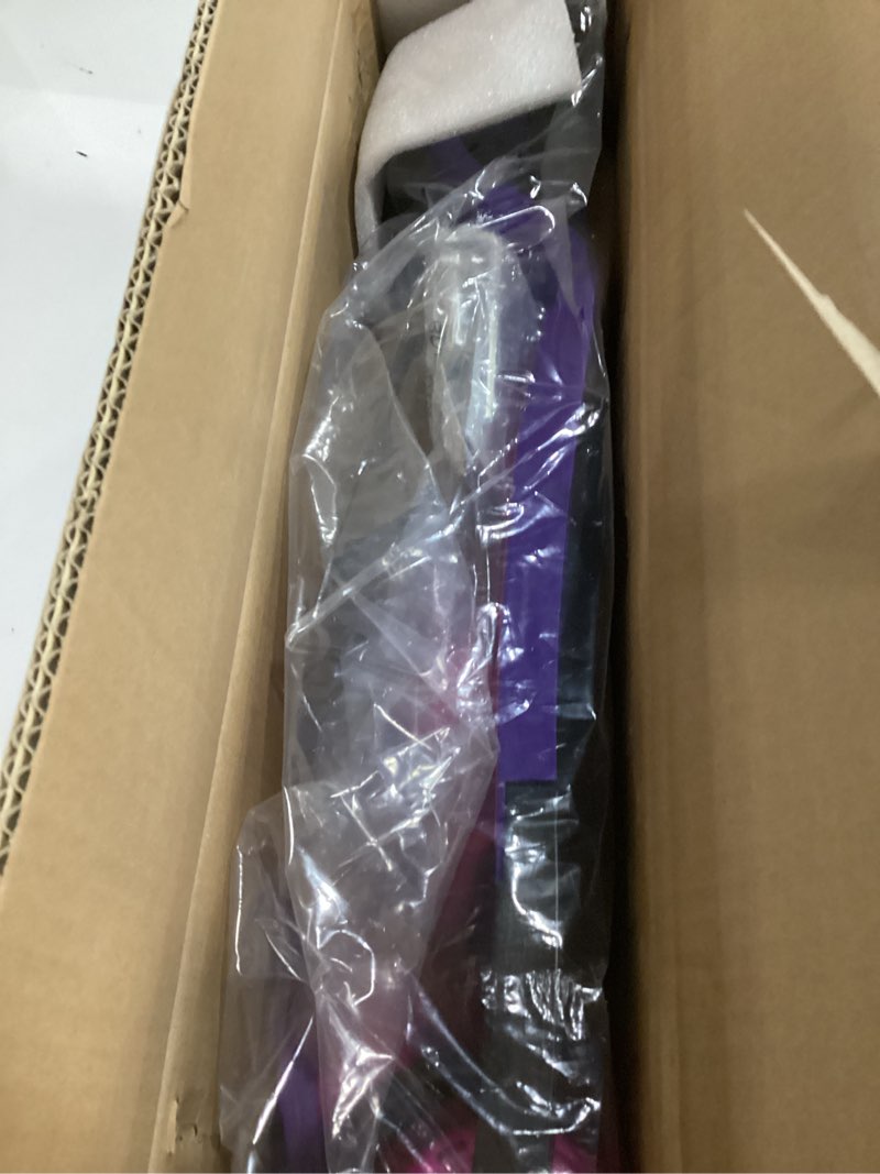Condition photo showing New/Like New for Gotrax KS3 Kids Kick Scooter, LED Lighted Wheels, Adjustable Height Handlebars and Removable Seat, Lean-to-Steer & Widen Anti-Slip Deck, 3 Wheel Scooter for Kids Ages 2-8 and up to 100 Lbs Purple with Seat