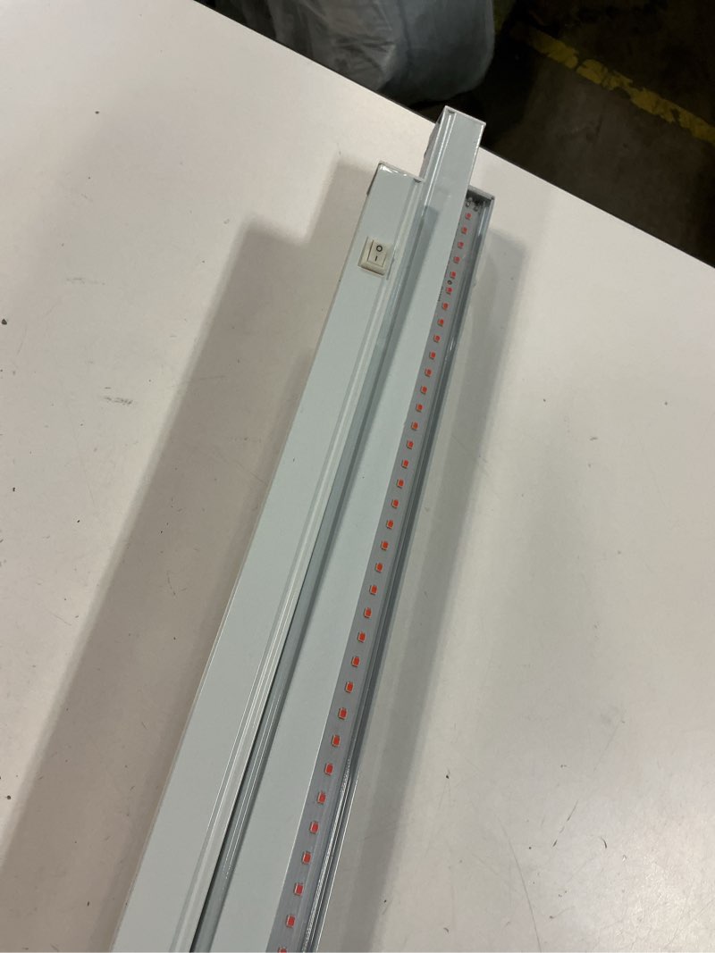 Condition photo showing As Is for Barrina Grow Lights for Indoor Plants, Full Spectrum, 4ft 160W (8 x 20W), LED Grow Light Strip for Seed Starting, Greenhouse, Plug and Play, 8-Pack Pink