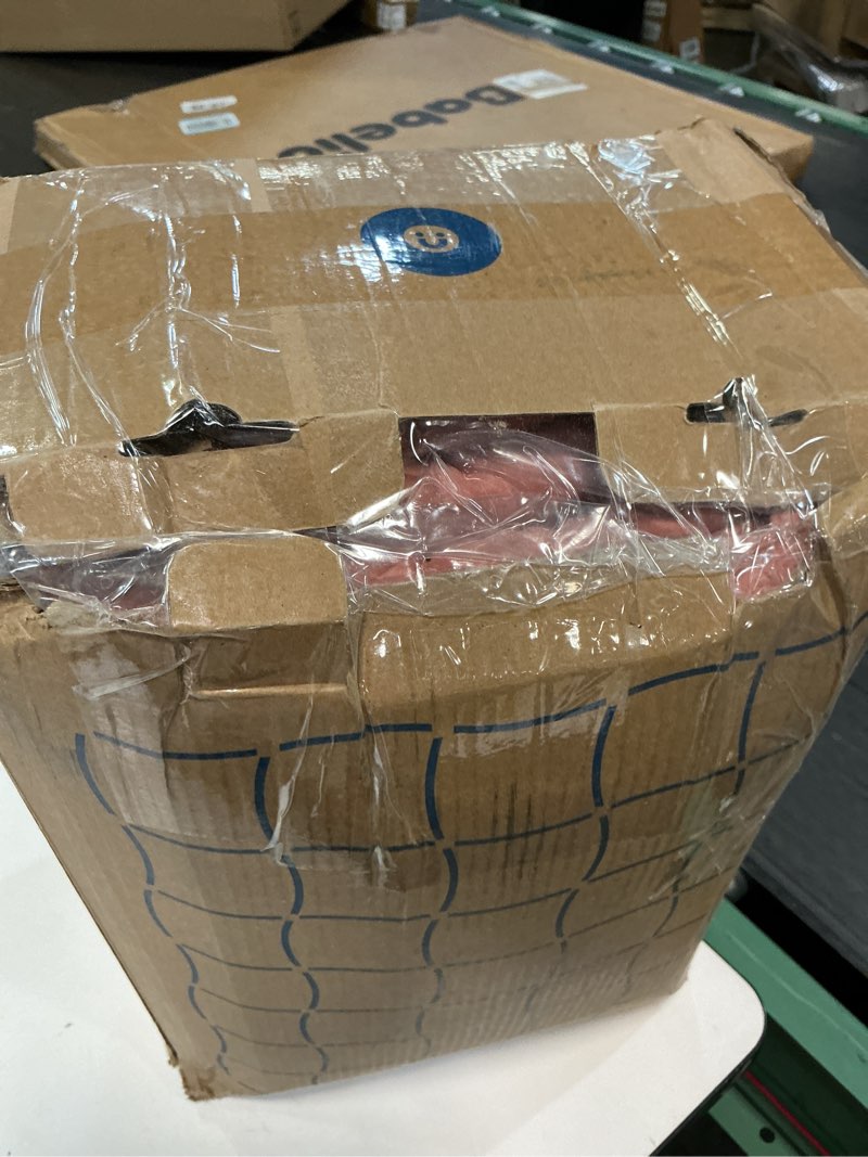 Condition photo showing As Is for bedsure king size comforter set grayish pink, boho tufted bed set, checkered farmhouse shabby chic bedding, 3 pieces, 1 plaid geometric comforter and 2 pillow shams king 11 - grayish pink - tufted checkboard