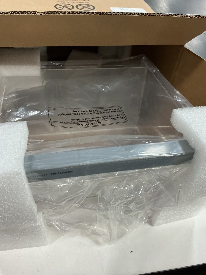 Condition photo showing New/Like New for upgraded w11162443 refrigerator crisper drawer compatible with whirlpool crisper drawer w11046494 whirlpool fridge drawer maytag refrigerator drawer parts wrs325sdhz wrs315sdhz wrs315sdhm drawers
