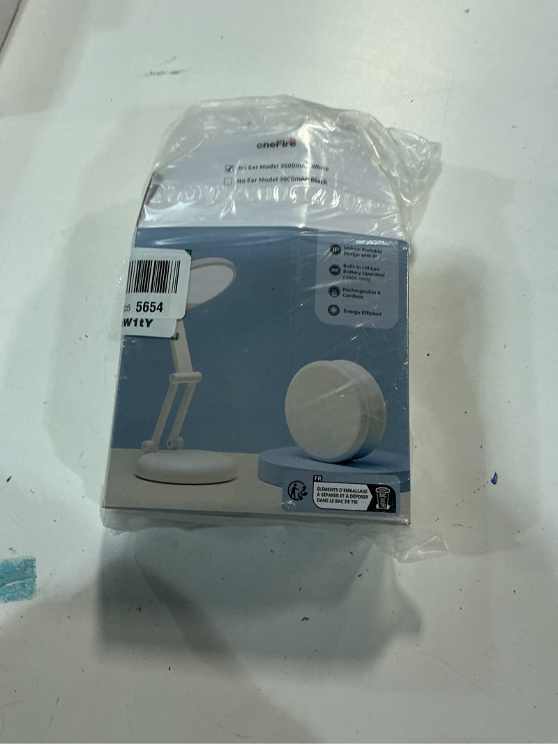 Condition photo showing Good Condition for One Fire Cordless Desk Lamp,Dimmable Small Battery Powered Lights,3600mAh Rechargeable Wireless Table Lamp,Mini Lamp&Portable Light for Bed,Book Reading,Home for Small Spaces,Nail Light,Craft,Office White