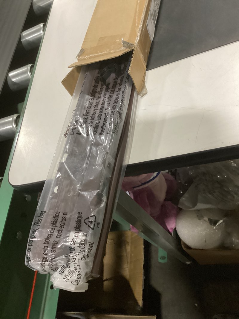 Condition photo showing Good Condition for lazblinds no tools no drill 1" vinyl mini blinds, cordless blinds for windows, light filtering horizontal window blinds & shades, 34 1/2" w x 48" h, mahogany cordless-mahogany 34 1/2" w x 48" h