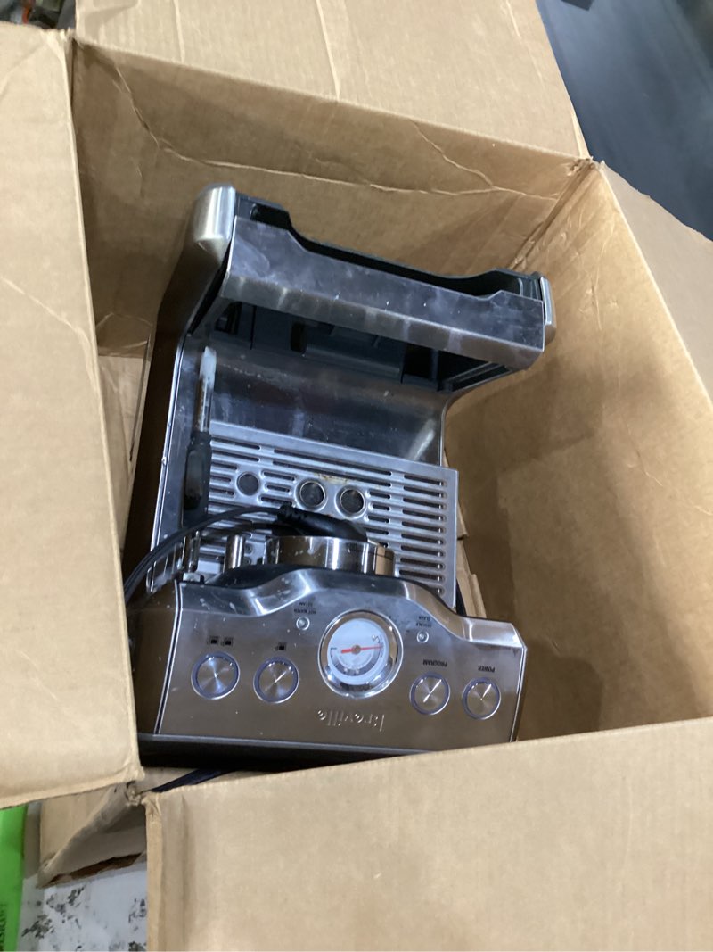 Condition photo showing As Is for Breville Infuser Espresso Machine BES840XL, Brushed Stainless Steel