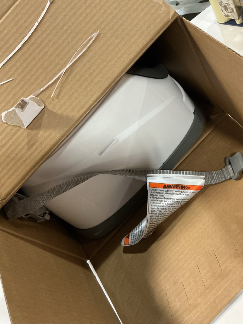 Condition photo showing Good Condition for ingenuity baby base 2-in-1 booster feeding and floor seat with self-storing tray - slate