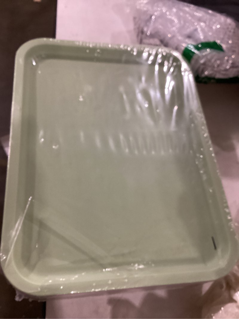 Condition photo showing Good Condition for cieovo 10 pack fast food serving tray colorful rectangular cafeteria tray for restaurant home school party supplies a-color