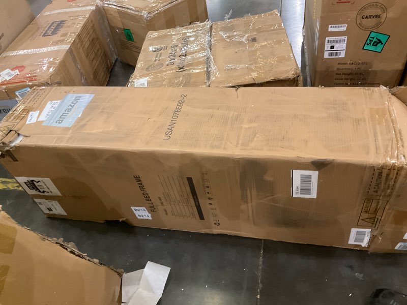 Condition photo showing Good Condition for RECCI Cloud Full Size Bed Frame with Ergonomic Angled Foam Cushioned Headboard, Minimalist Design Platform Bed Frame, No Box Spring Needed, Easy Assembly (Moon Grey) Full Moon Grey