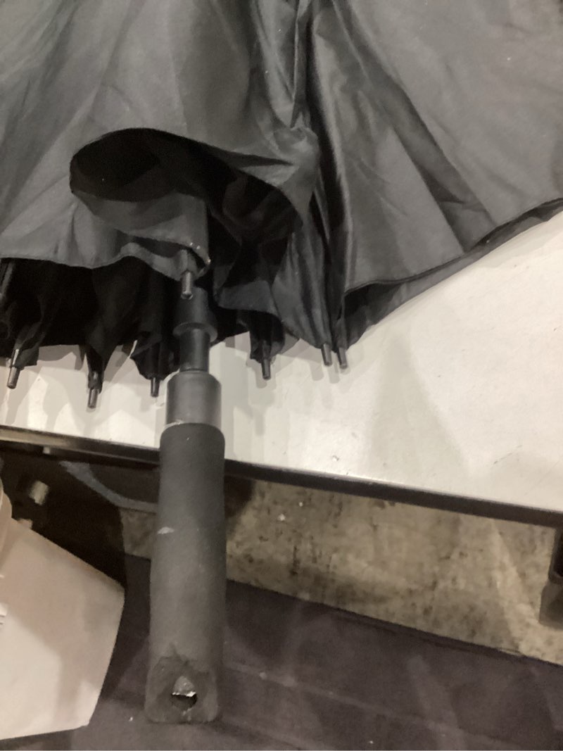 Condition photo showing As Is for security umbrella men "standard" round hook handle/tactical umbrella