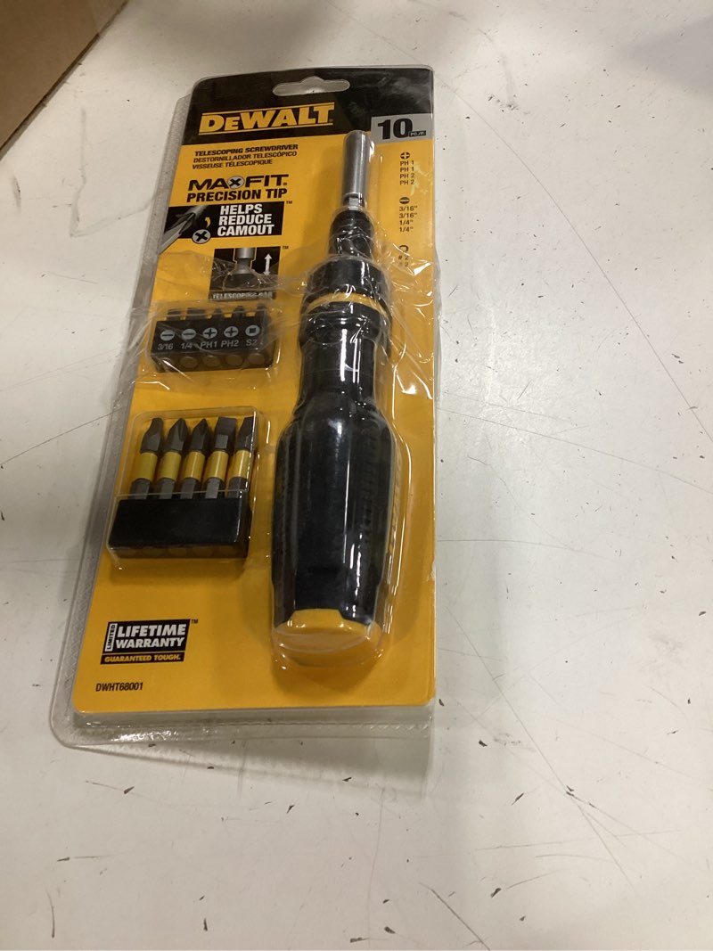 Condition photo showing Good Condition for max fit telescoping ratcheting multi-bit combination screwdriver set (10-piece)