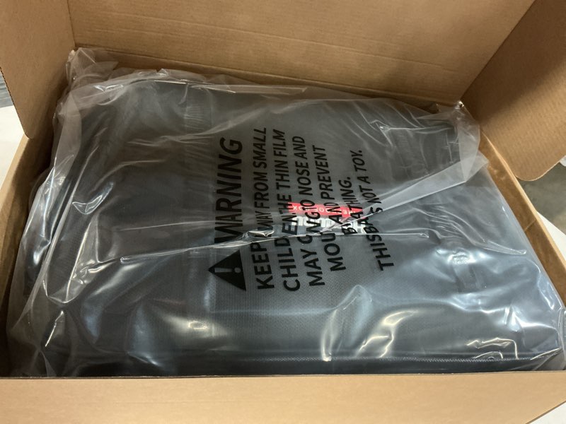 Condition photo showing New/Like New for Fireproof Document Box, Hard Case Fireproof Document Organizer with Lock, Water Resistant Safe Box for Important Documents Certificates Laptop Passports, Black