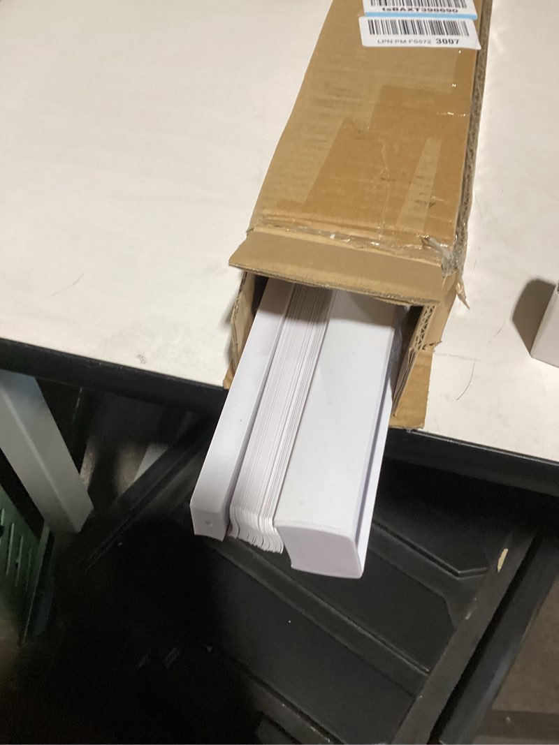 Condition photo showing Good Condition for CHICOLOGY Mini Blinds for Indoor Windows – 35"W x 48"H, White Horizontal Vinyl Blinds | Cordless | Easy to Install | Sleek Low-Profile Fit for Doors, Offices, Kitchens & Apartments