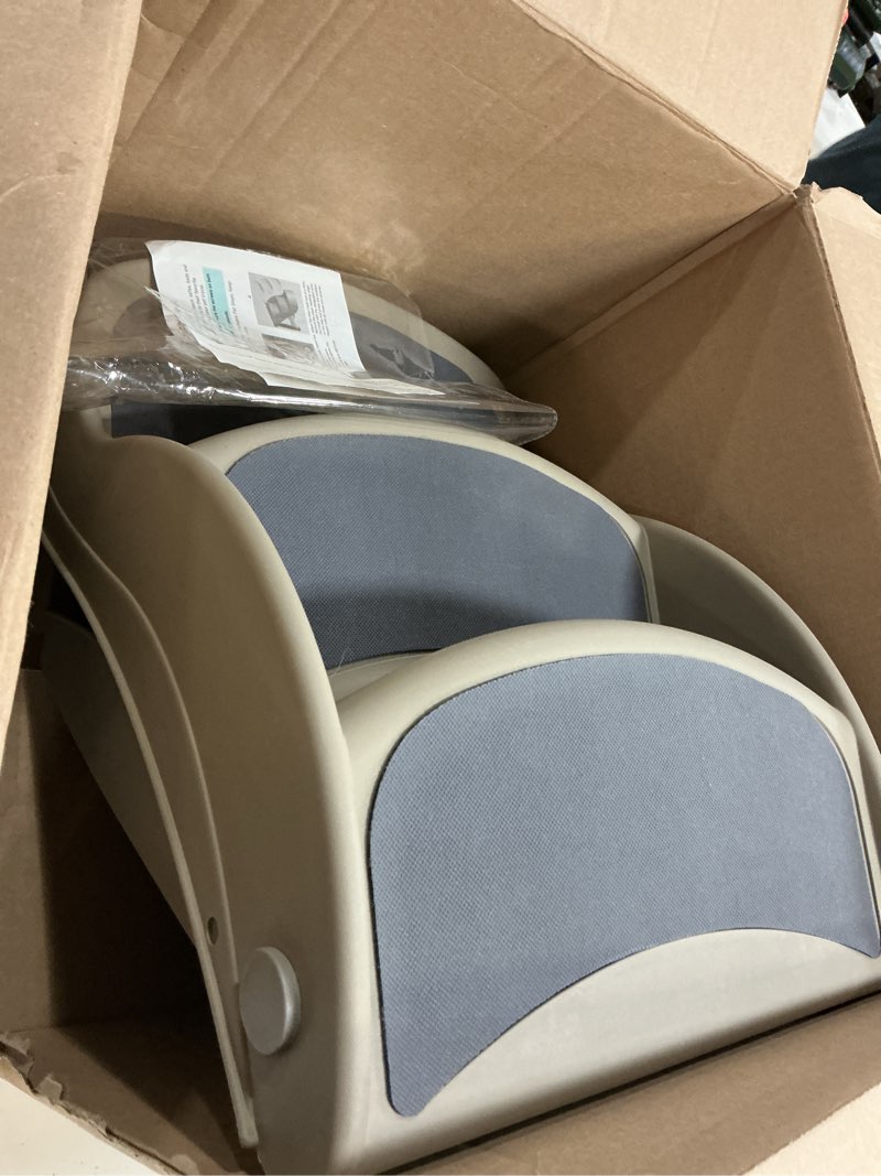 Condition photo showing Good Condition for pet stairs - durable dog stairs for small dogs with 3-step design and safety locking pins - cat or dog steps for home and vehicle by petmaker (tan)
