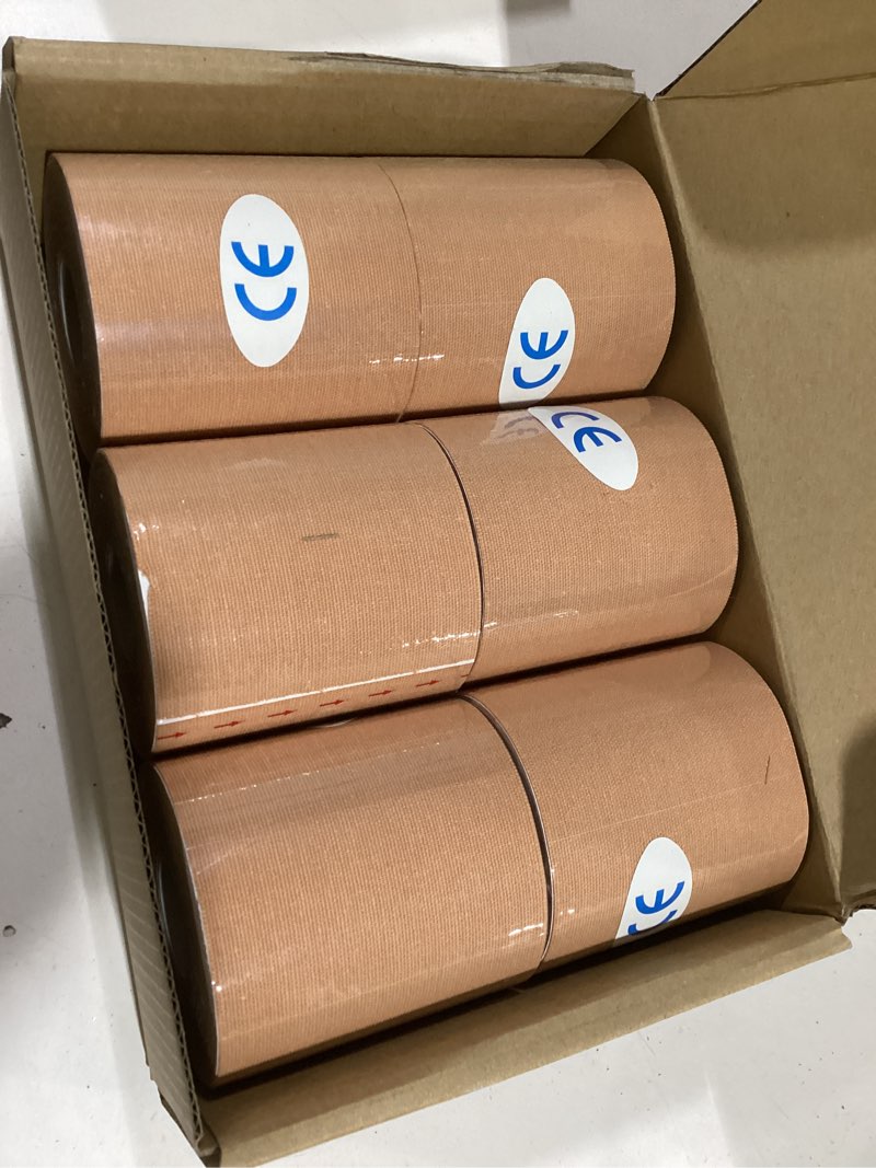 Condition photo showing New/Like New for Boob Tape, 16 Feet 3.5 Inches Cotton Woven Easy Tear Breast Lift Tape, Lightweight and Invisible, Waterproof and Breathable, with High Elasticity and Grid Design for Easy Cutting, Nude, 6-Pack