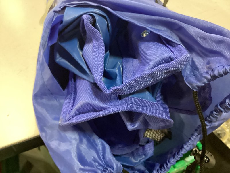 Condition photo showing As Is for basic folding outdoor portable camping chair blue - all in motion™