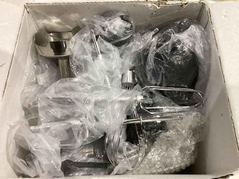 Condition photo showing Good Condition for Immersion 8 in 1 Hand Blender 25 Speed & Turbo Mode Handheld Blenders Electric Sitck Blender with Beaker Chopper Milk Frother Frother Grinder and Mixer