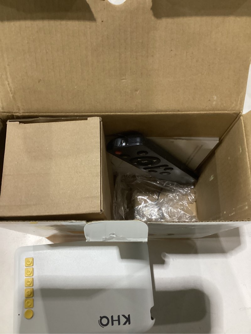 Condition photo showing Good Condition for Not tested!!! Mini Projector with WiFi and Bluetooth, Movie Projector with HDMI/USB/Type-c Input Port, Portable Projector for Indoor Outdoor Use (Yellow)