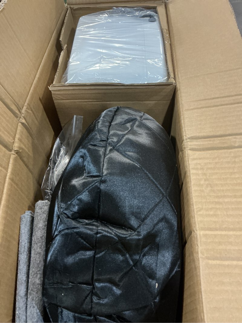 Condition photo showing Good Condition for portable steam sauna at home, 9 levels heating, sauna tent for home with steamer and folding chair, sauna for relaxation, detoxification, spa black