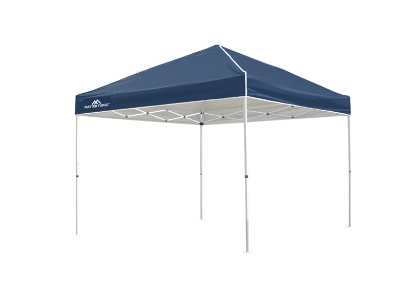 master forge 12-feet x 12-feet square blue pop-up canopy