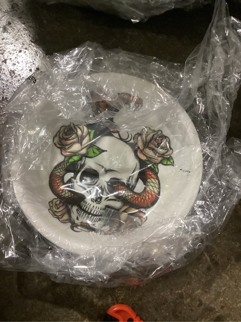 Condition photo showing Good Condition for 2 Small komodo bowl skull