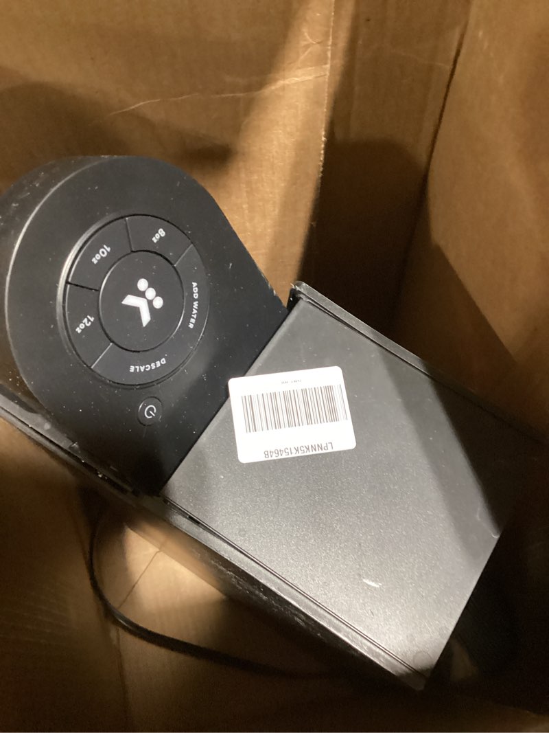 Condition photo showing As Is for keurig k-slim single serve k-cup pod coffee maker, multistream technology, 3 brew sizes, slim and sleek design, 46oz removable reservoir, black