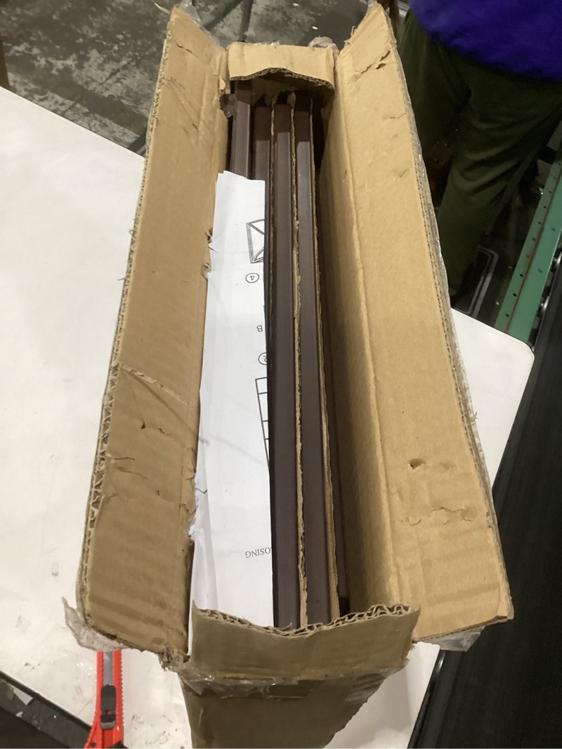 Condition photo showing Good Condition for metal square planter box tall planters for outdoor plants modern heavy duty with drainage holes for outside indoor patio deck - brown, 17”x 17”x 18” brown 17”x 17”x 18”