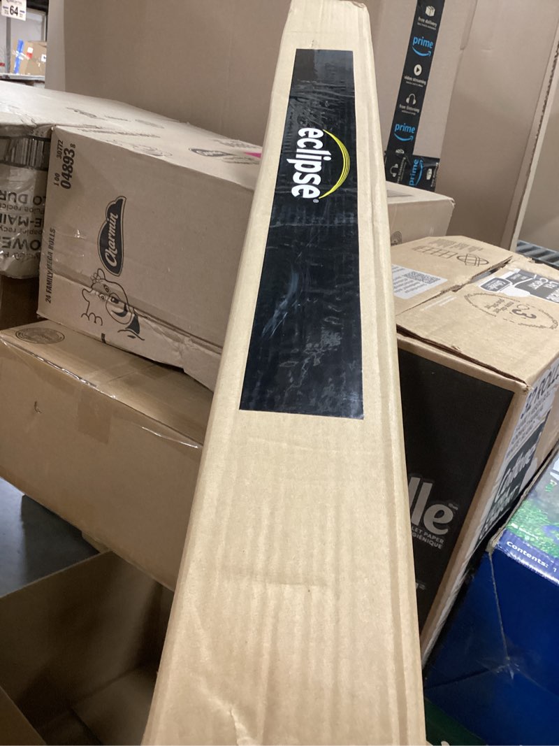 Condition photo showing New/Like New for ECLIPSE Drew Noise Reducing Blackout Cordless Lined Window Roman Shade for Living Room, 39 in x 64 in, Charcoal