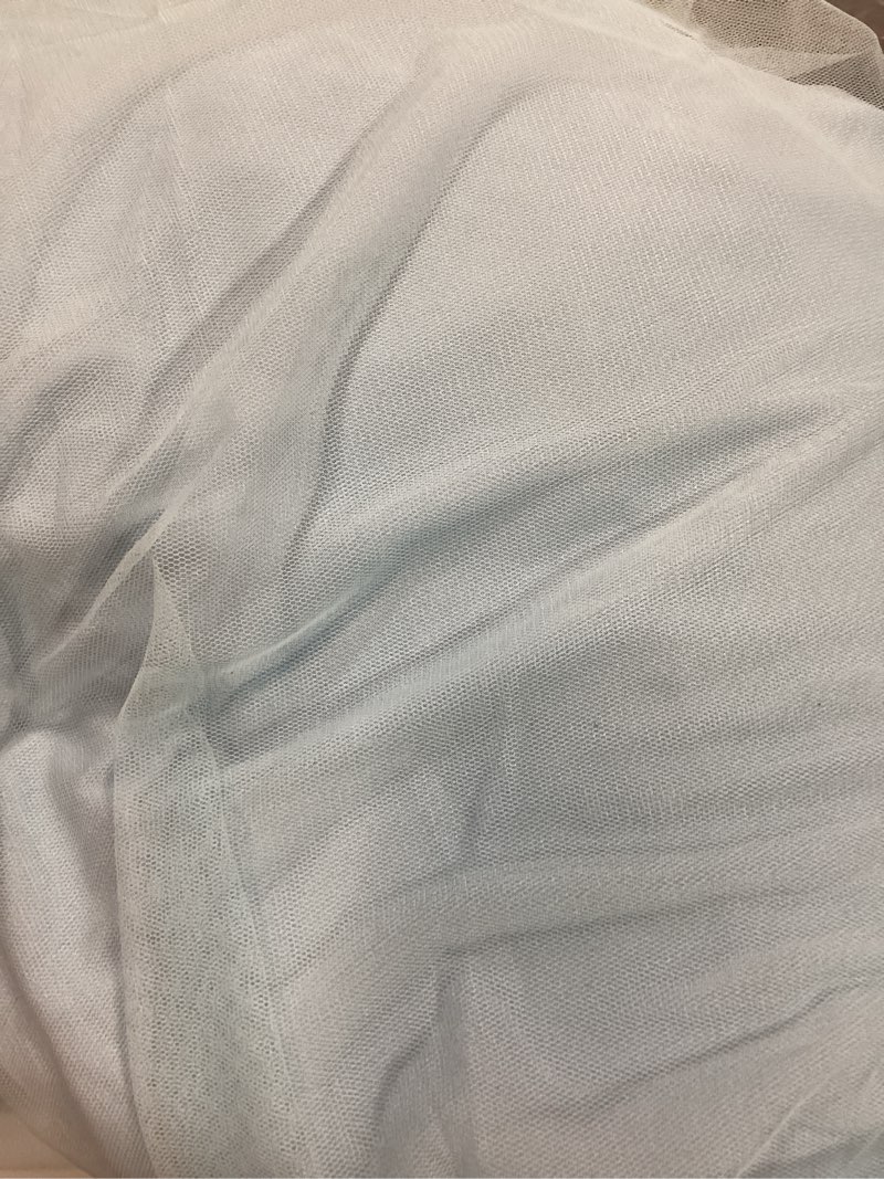 Condition photo showing Good Condition for 2-pack blue 2-in-1 tulle tablecloth for 4-foot rectangular table – stretch fitted table skirt & cover for baby shower, bridal, birthday, princess party blue 48l x 24w x 30h in 2pack