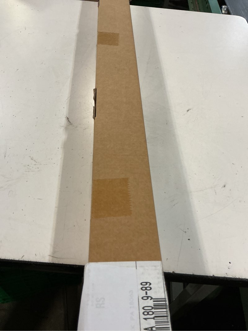 Condition photo showing New/Like New for 1 inch blackout curtain rods for windows patio, adjustable room divider curtain rod wall mount & ceiling mount for indoor & outdoor, black, 72" to 144"