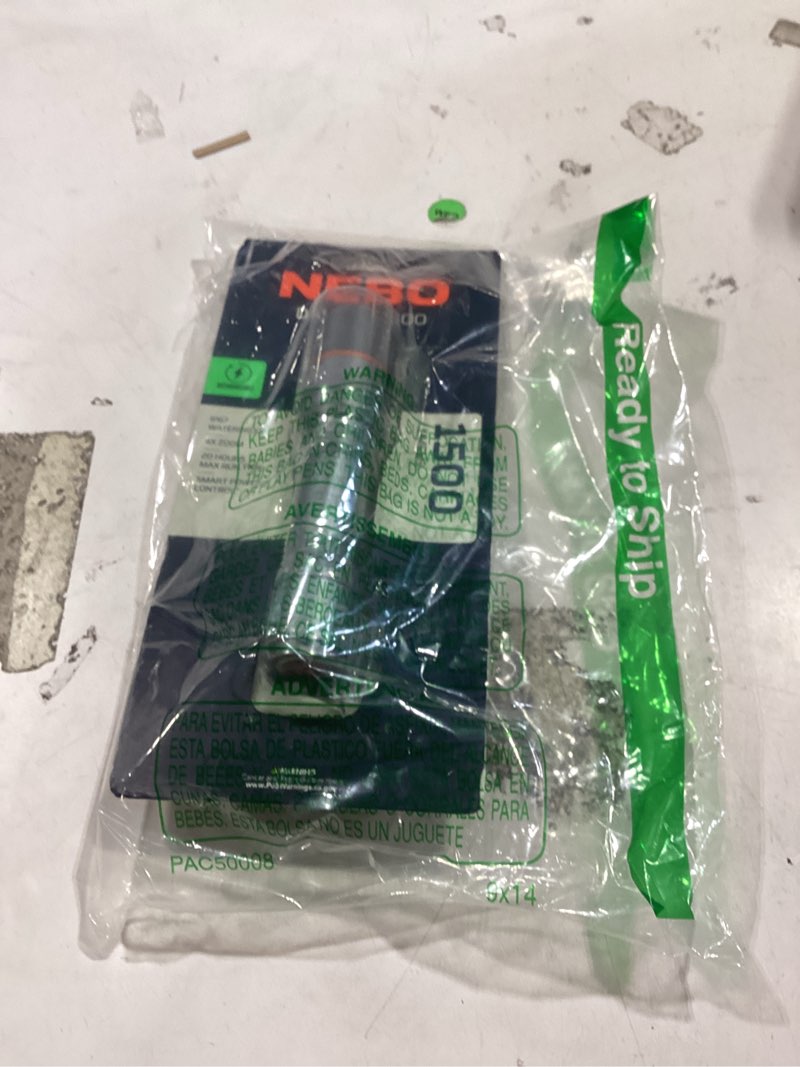Condition photo showing New/Like New for similar productnebo newton powerful led handheld flashlight | aa battery powered compact waterproof flashlight | storm gray | available in 500, 1000, 1500 lumens