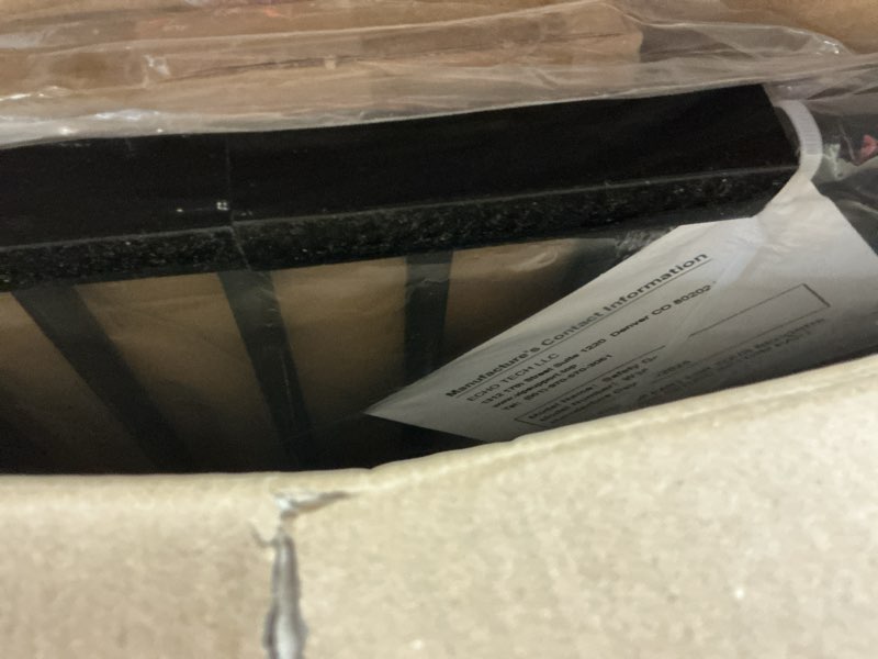 Condition photo showing New/Like New for Fairy Baby 40.5" Extra Tall Baby Gate No Drill, 29.6"-40.5" Extra Wide Wide Dog Pet Gate Indoor, Metal Pressure Mounted Safety Child Kid Gate, Auto Close Pet Cat Proof Gate for Stairs Doorway, Black