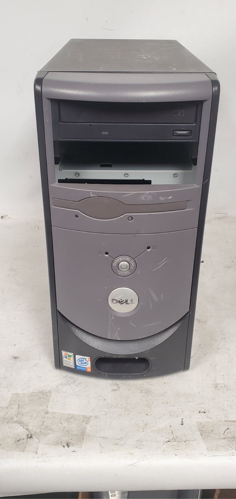 Vintage Gaming Dell Dimension 3000 Computer Intel Pentium 4 3.0GHz CPU 256MB RAM