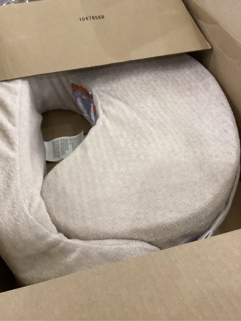 Condition photo showing As Is for My Brest Friend Nursing Pillow - Deluxe - Enhanced Comfort w/Slipcover - Ergonomic Breastfeeding Pillow for Ultimate Support for Mom & Baby - Adjustable Pillow W/Handy Side Pocket, Soft Sand