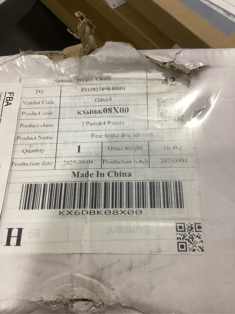 Condition photo showing New/Like New for KAX Rear Brake Kit, OE Brake Rotors and Ceramic Brake Pads | Replacement for Subaru Forester 2014-20