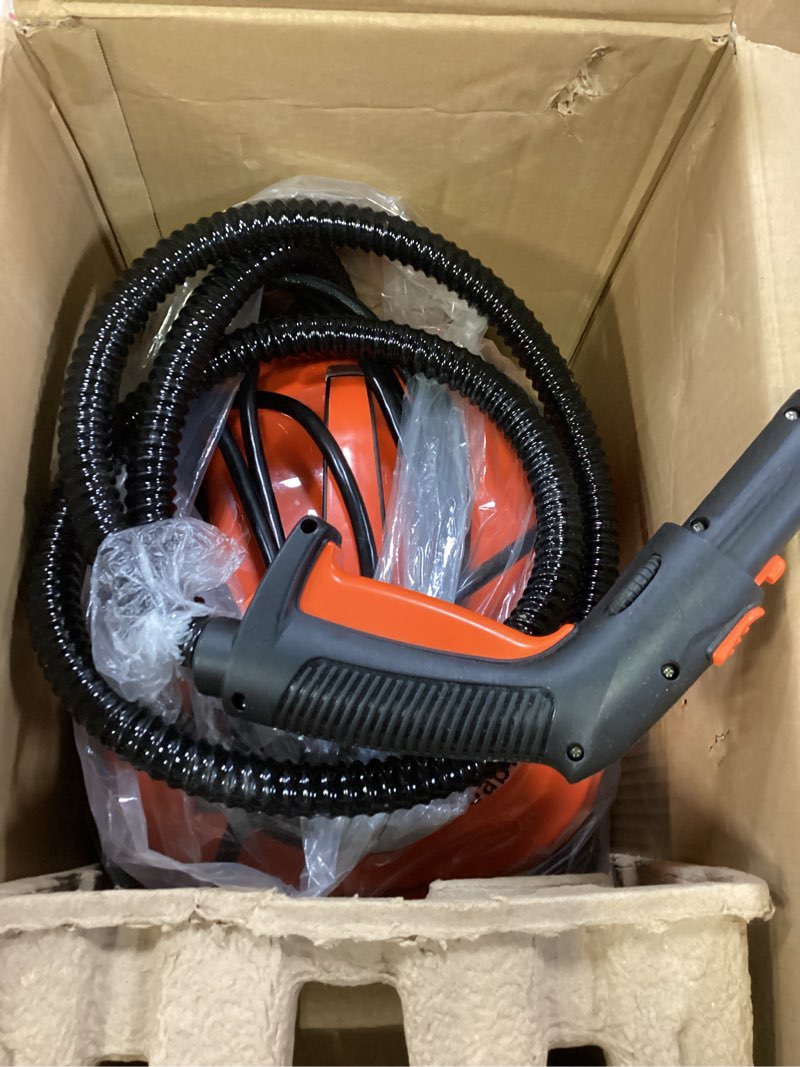Condition photo showing Good Condition for BEAMNOVA Steam Cleaner Electric Household Steamer High Pressure Multipurpose Cleaning Machine Heavy Duty Rolling for Floor Carpet Car Detailing Windows Home, Inside Water Container with Roller, Orange